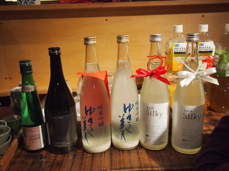 秋田のスパークリング日本酒で乾杯！