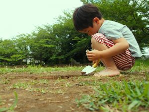 やっぱり子どもは土あそびが大すき